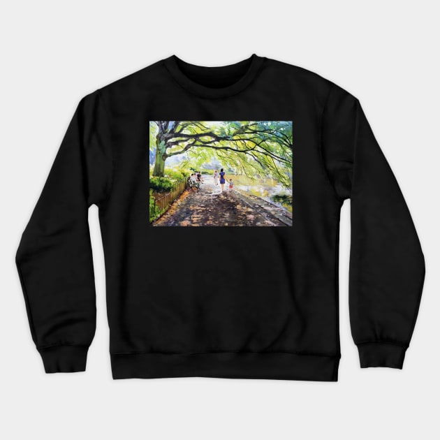 St. Stephen's Green Walk, Dublin Crewneck Sweatshirt by conchubar